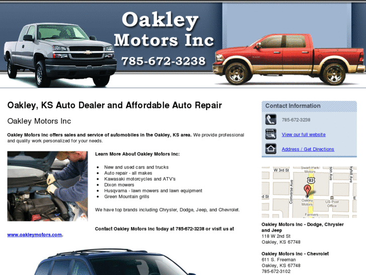 www.oakleymotorsks.com