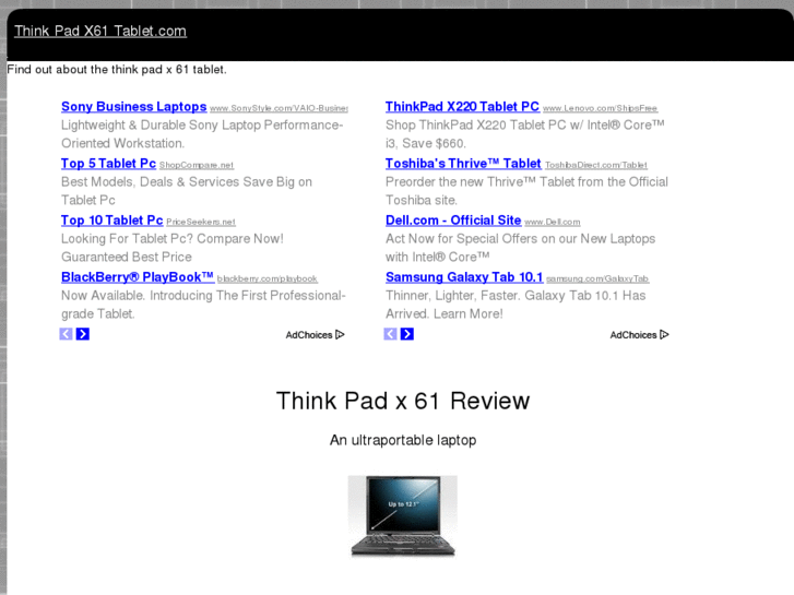 www.thinkpadx61tablet.com