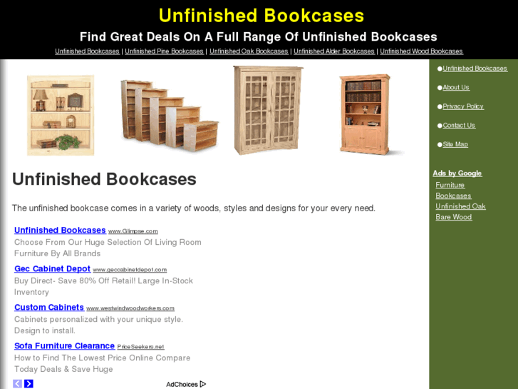 www.unfinishedbookcases.org