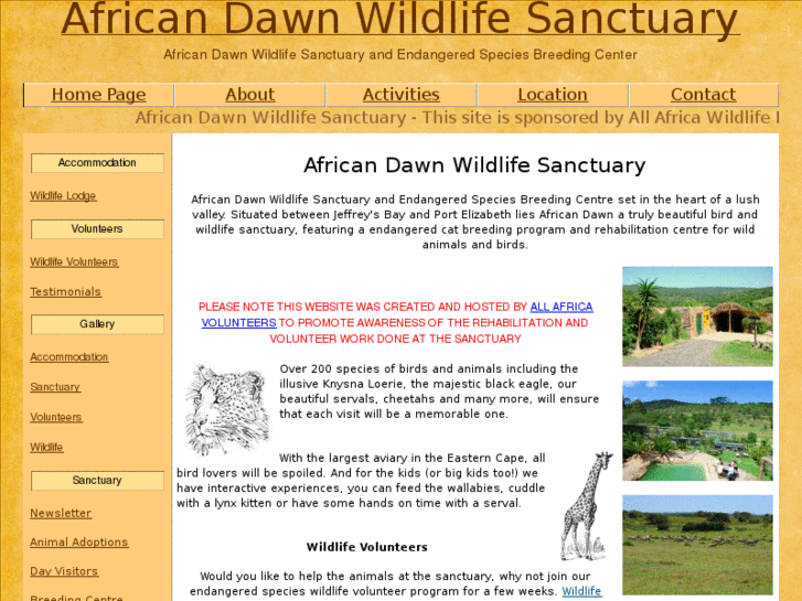 www.africandawnsanctuary.com