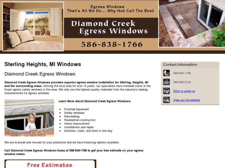 www.diamondcreekegresswindows.com