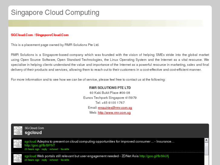 www.singaporecloud.com