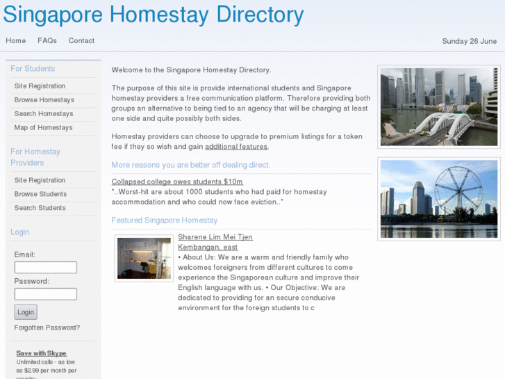 www.singaporehomestays.org