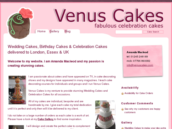 www.venuscakes.com