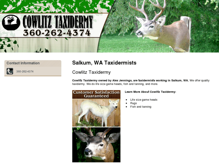 www.cowlitz-taxidermy.com