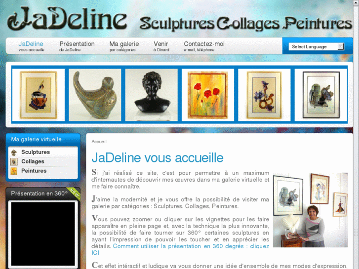 www.jadeline-sculptures-collages-peintures.com