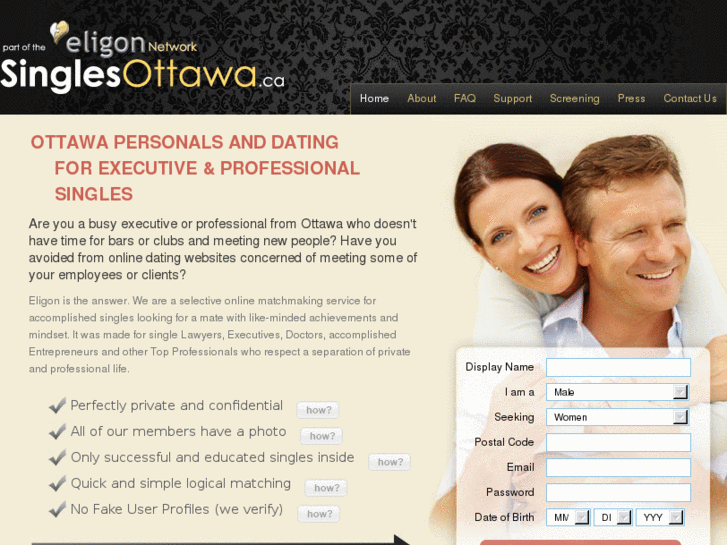 Ottawa Personals & Dating website for Executive Singles Online Date Mat...