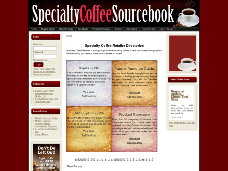 www.specialty-coffeesourcebook.com