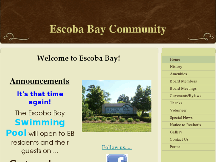 www.escobabaycommunity.com