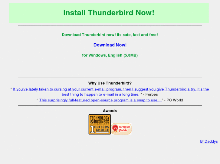 www.installthunderbird.com
