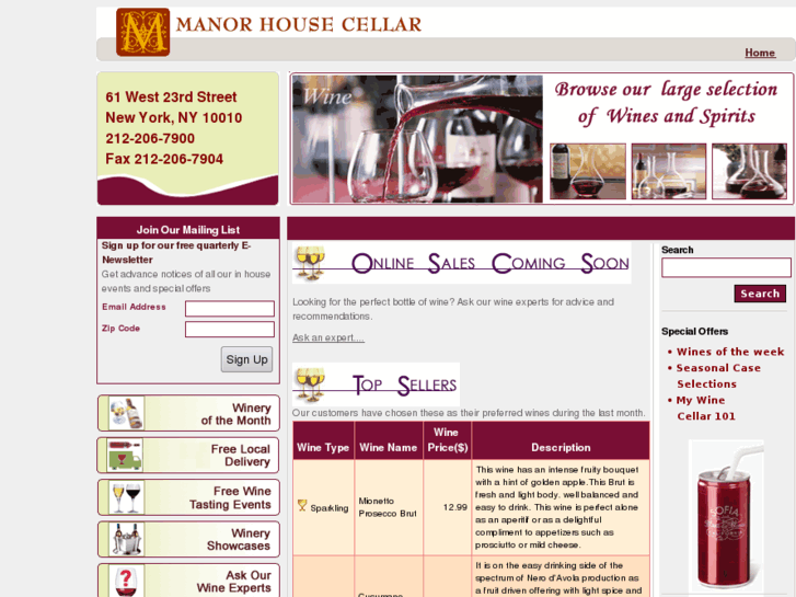 www.manorhousecellar.com