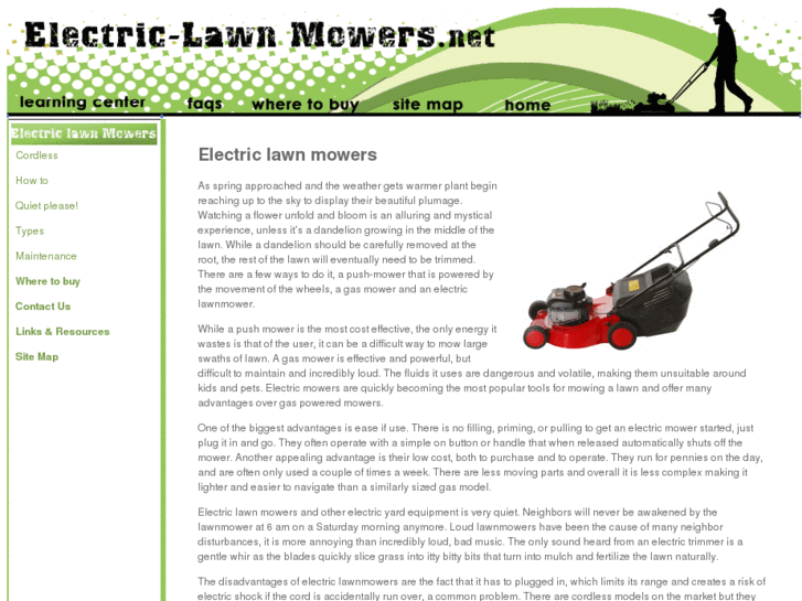 www.electric-lawnmowers.net