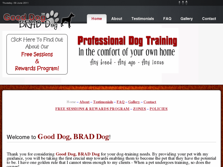 www.gooddogbraddog.com