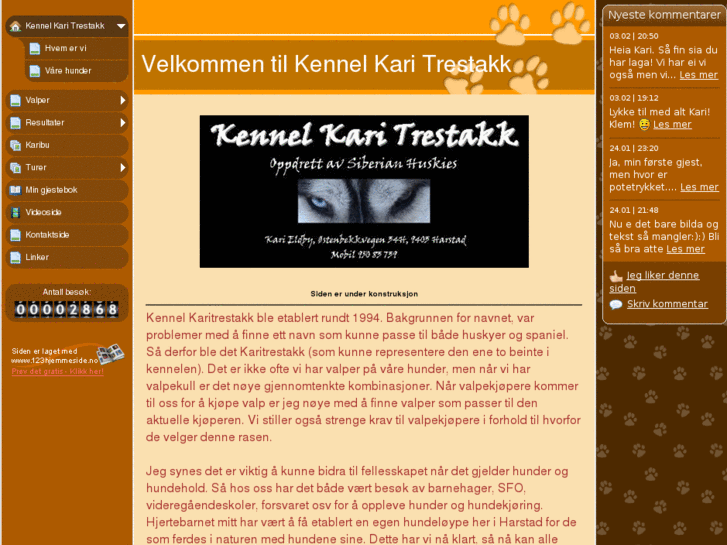 www.kennelkaritrestakk.com