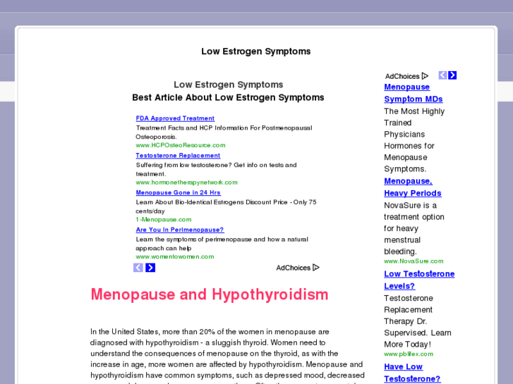 www.lowestrogensymptoms.info