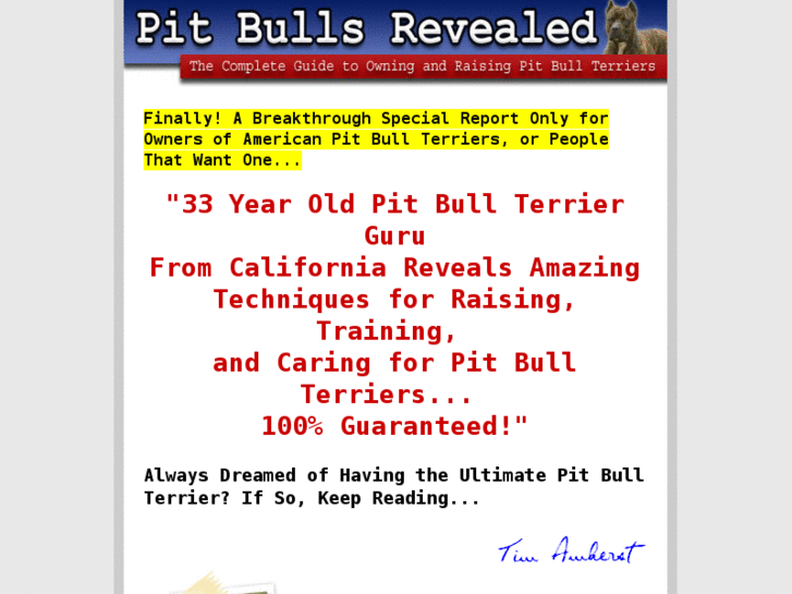 www.pitbullsrevealed.com