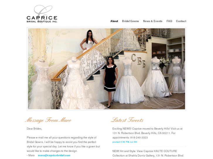 www.capricebridal.com