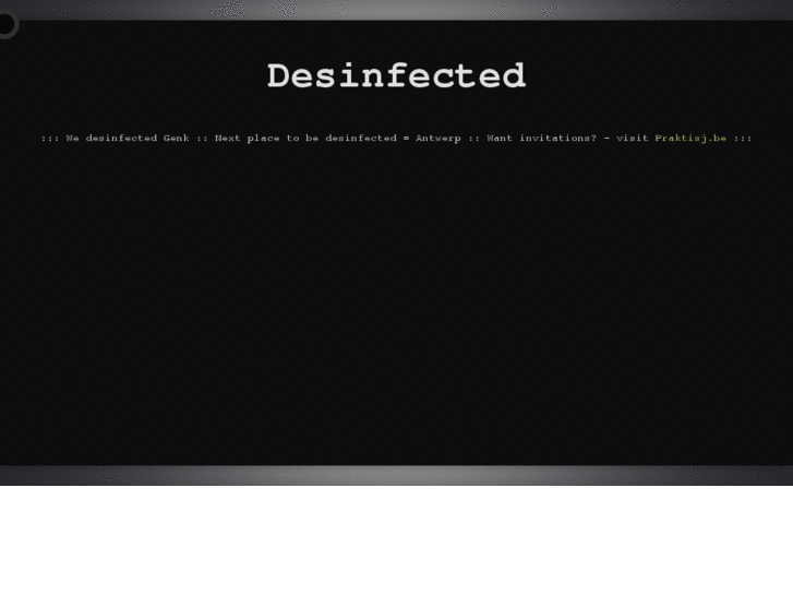 www.desinfected.com