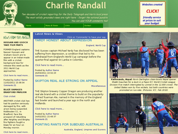 www.charlierandallcricket.com