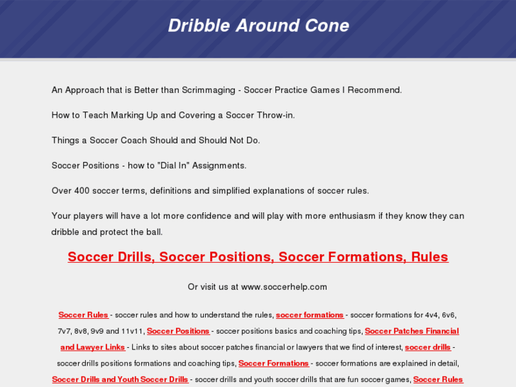 www.dribblearoundcone.com