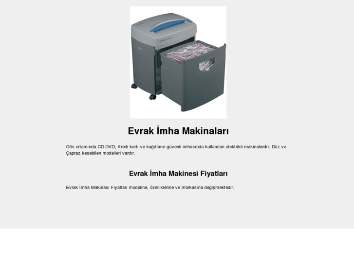 www.evrakimhamakinalari.com