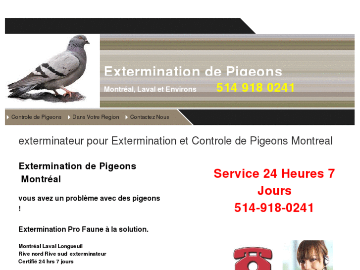 www.exterminationpigeons.com