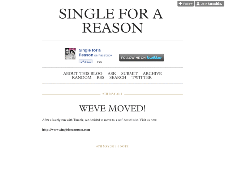 www.singleforreason.com