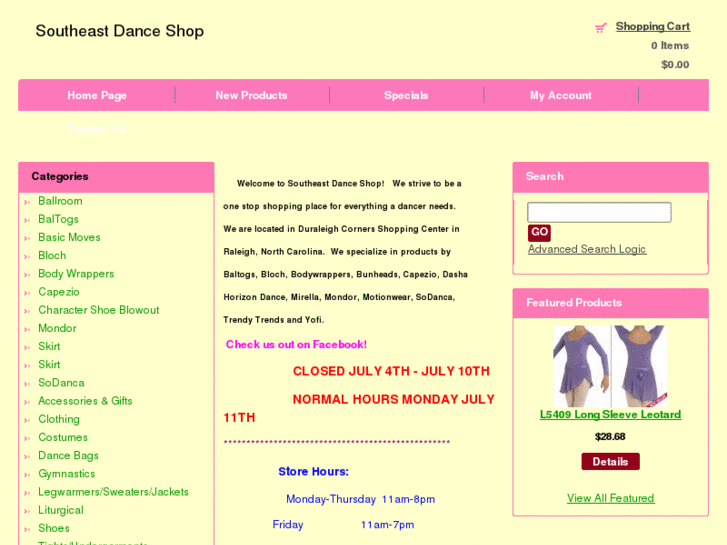 www.southeastdanceshop.com