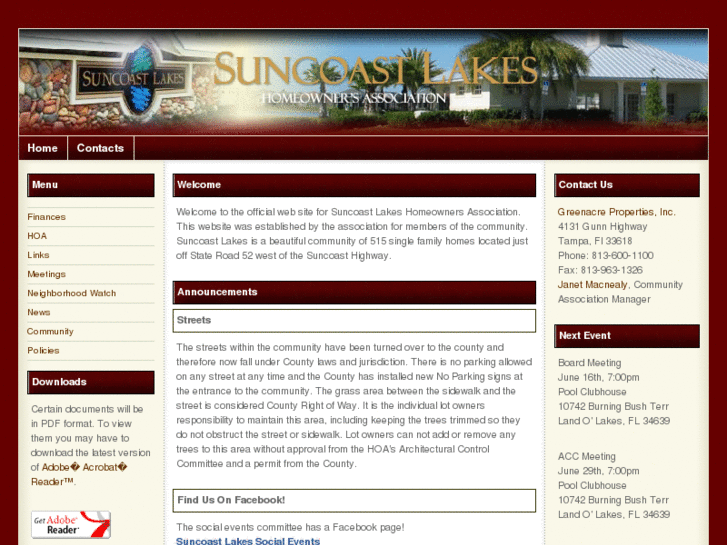 www.suncoastlakeshoa.com