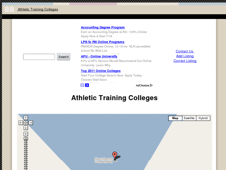 www.athletictrainingcolleges.com