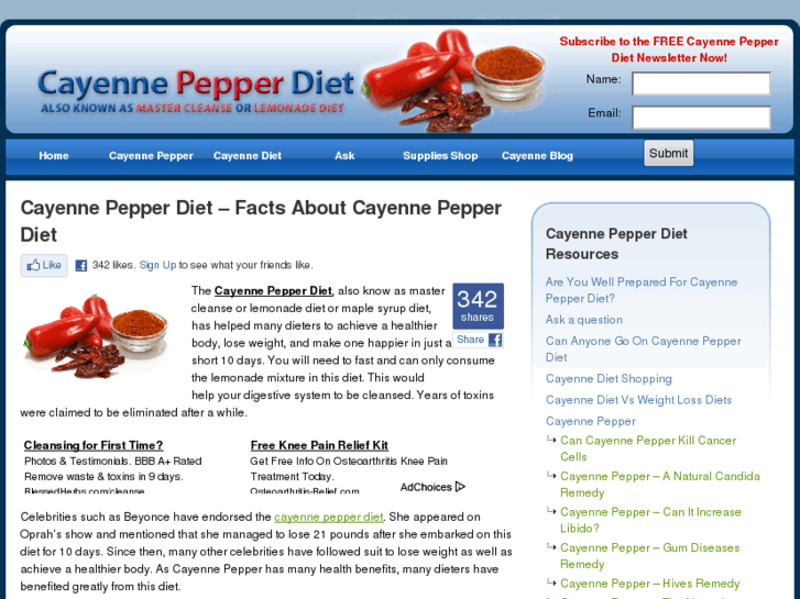 www.cayennepepperdiet.org