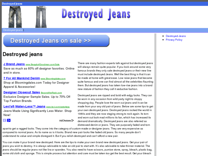 www.destroyedjeans.org