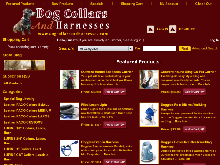 www.dogcollarsandharnesses.com