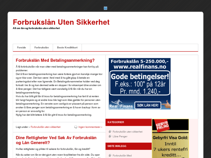 www.forbrukslaanutensikkerhet.com