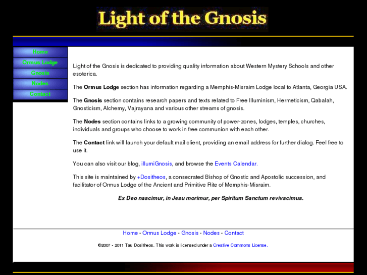 www.lightofthegnosis.com