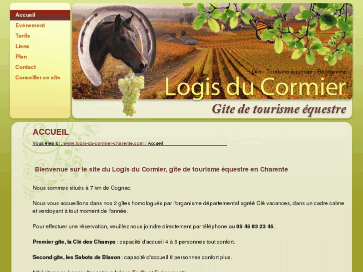 www.logis-du-cormier-charente.com