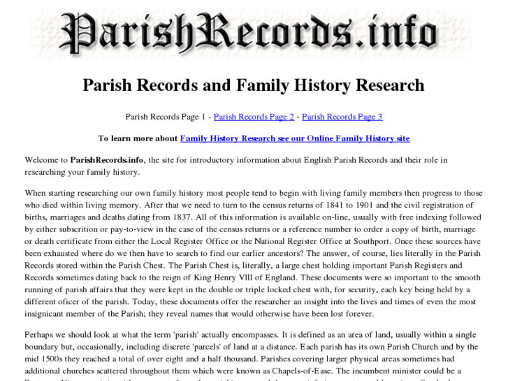 www.parishrecords.info