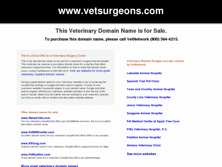 www.vetsurgeons.com