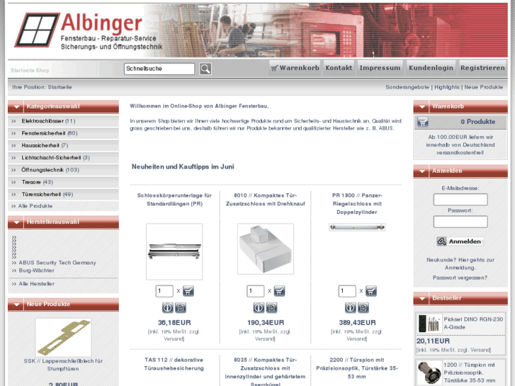 www.albinger-shop.com