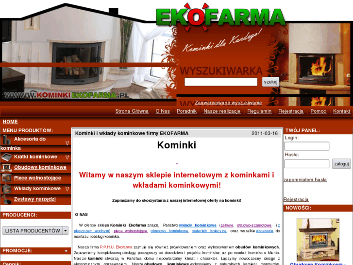 www.kominkiekofarma.pl