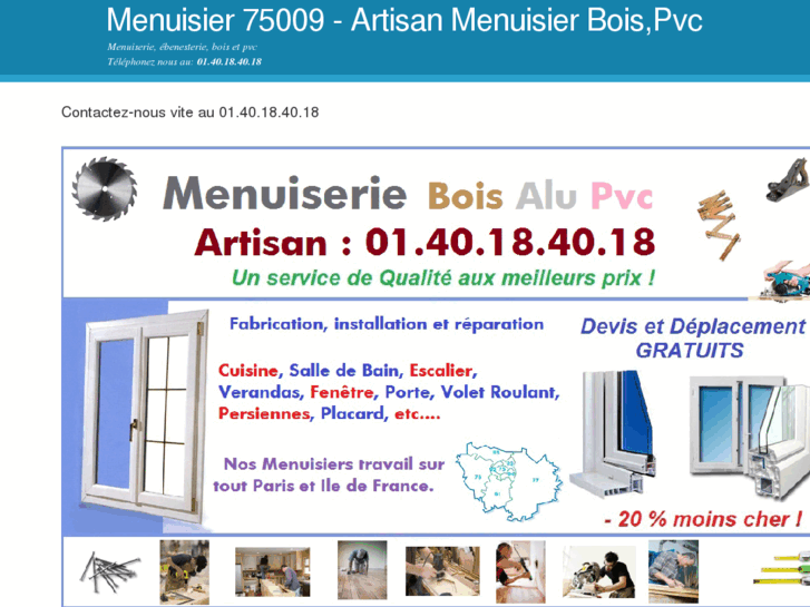 www.menuisier75009.com