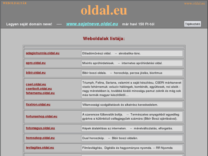 www.oldal.eu
