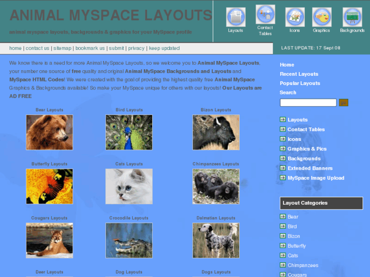 www.animal-myspace-layouts.com