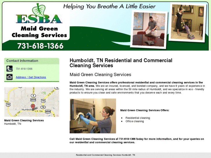 www.maidgreenhomeandofficecleaning.com