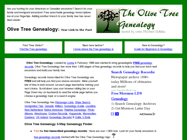 www.olivetreegenealogy.com