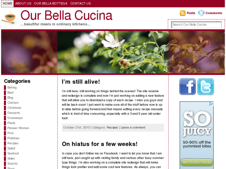 www.ourbellacucina.com