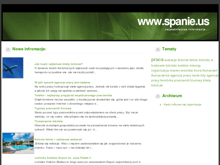 www.spanie.us