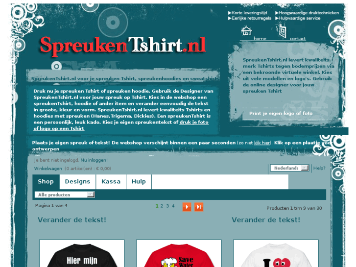 www.spreukentshirt.nl