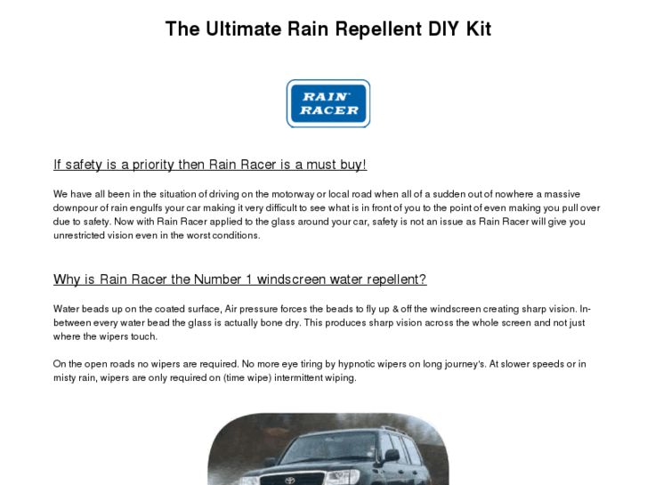 www.windscreenrainrepellent.com