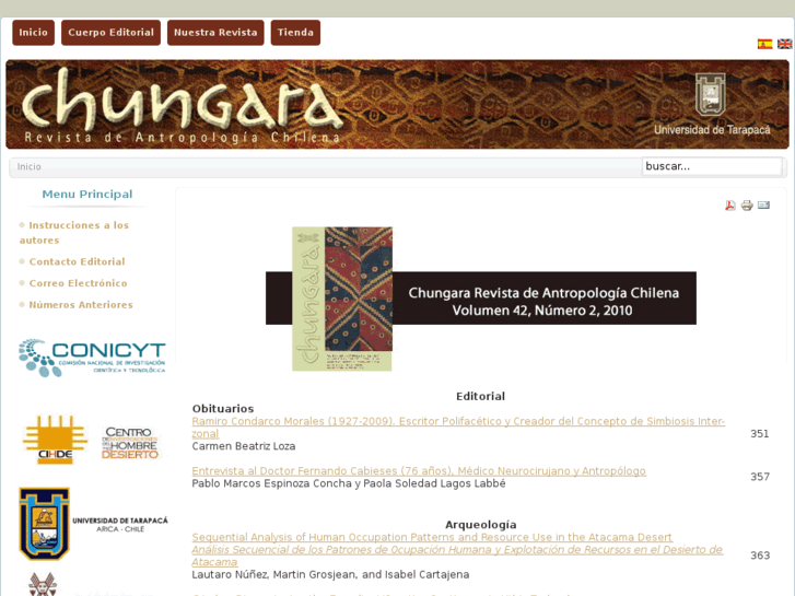 www.chungara.cl